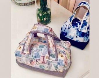 Mini Duffel Bag Sewing Pattern, 2 Sizes Included, Easy to Follow Sewing, Bag for Travel, Handmade Craft Project, DIY Bag Design