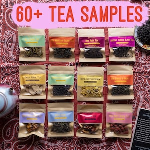 Tea Samples | Premium Loose Leaf | Chinese Single Origin | Tea Gift Box | Care Package For Her | Thinking Of You | Organic