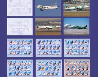 【レア】航空機カードセット　パイロットウィング　ボーイング　エアバス Airplane Aviation Trading Cards - Airliner Set - 99 Cards - Etsy 日本