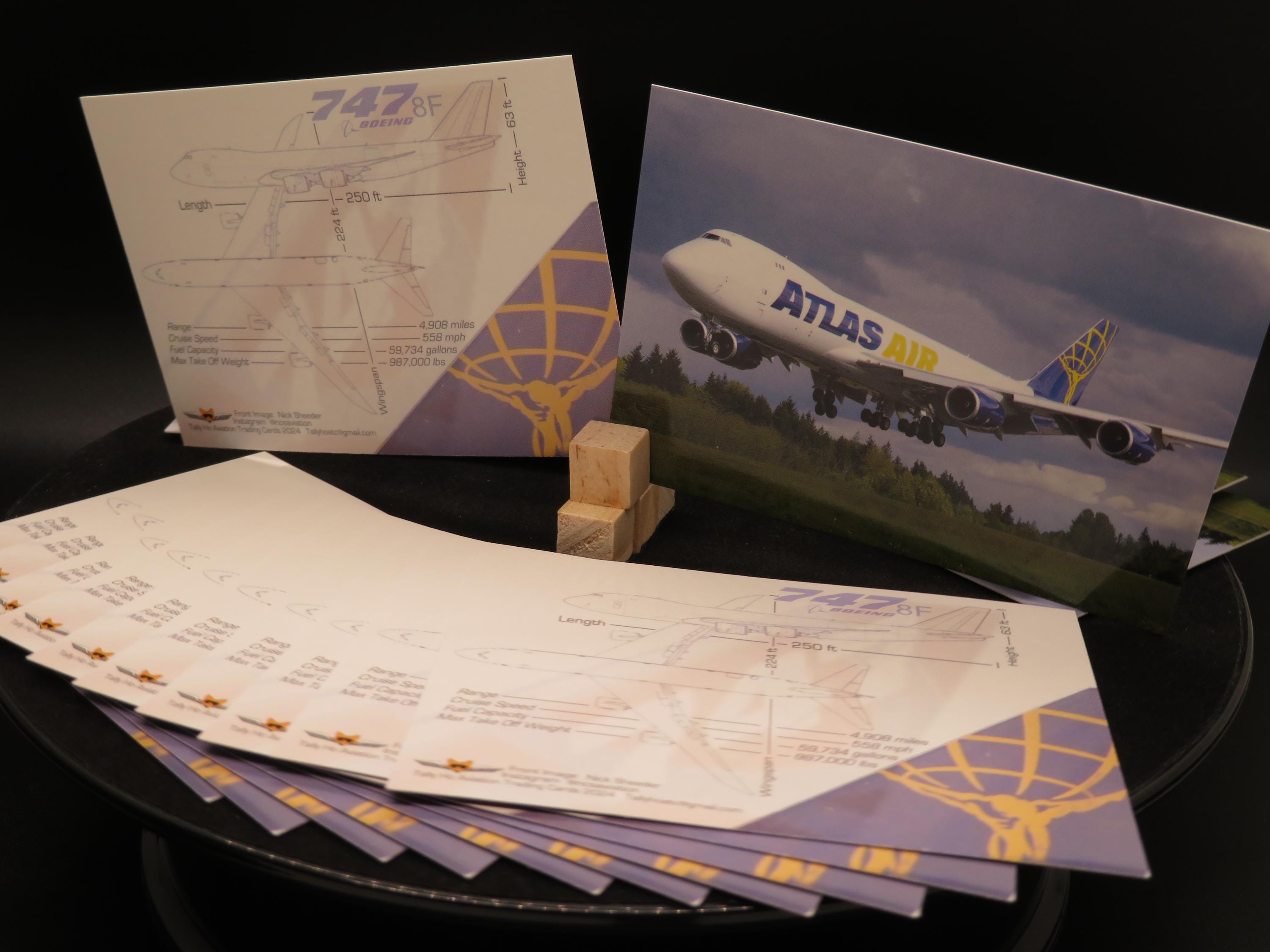 Atlas Air Boeing 747-8F Trading Cards - Set of 25 - Etsy