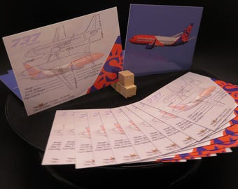 クナクン/ KNKフォトカード ジフン KNK AIRLINE 7点セット レア Sun Country Airlines Boeing 737-800 Set of 25 Aviation Trading