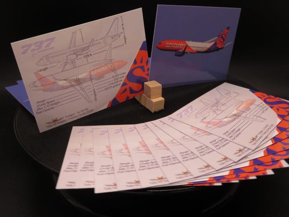 クナクン/ KNKフォトカード ジフン KNK AIRLINE 7点セット Sun Country Airlines Boeing 737-800 Set of 25 Aviation Trading