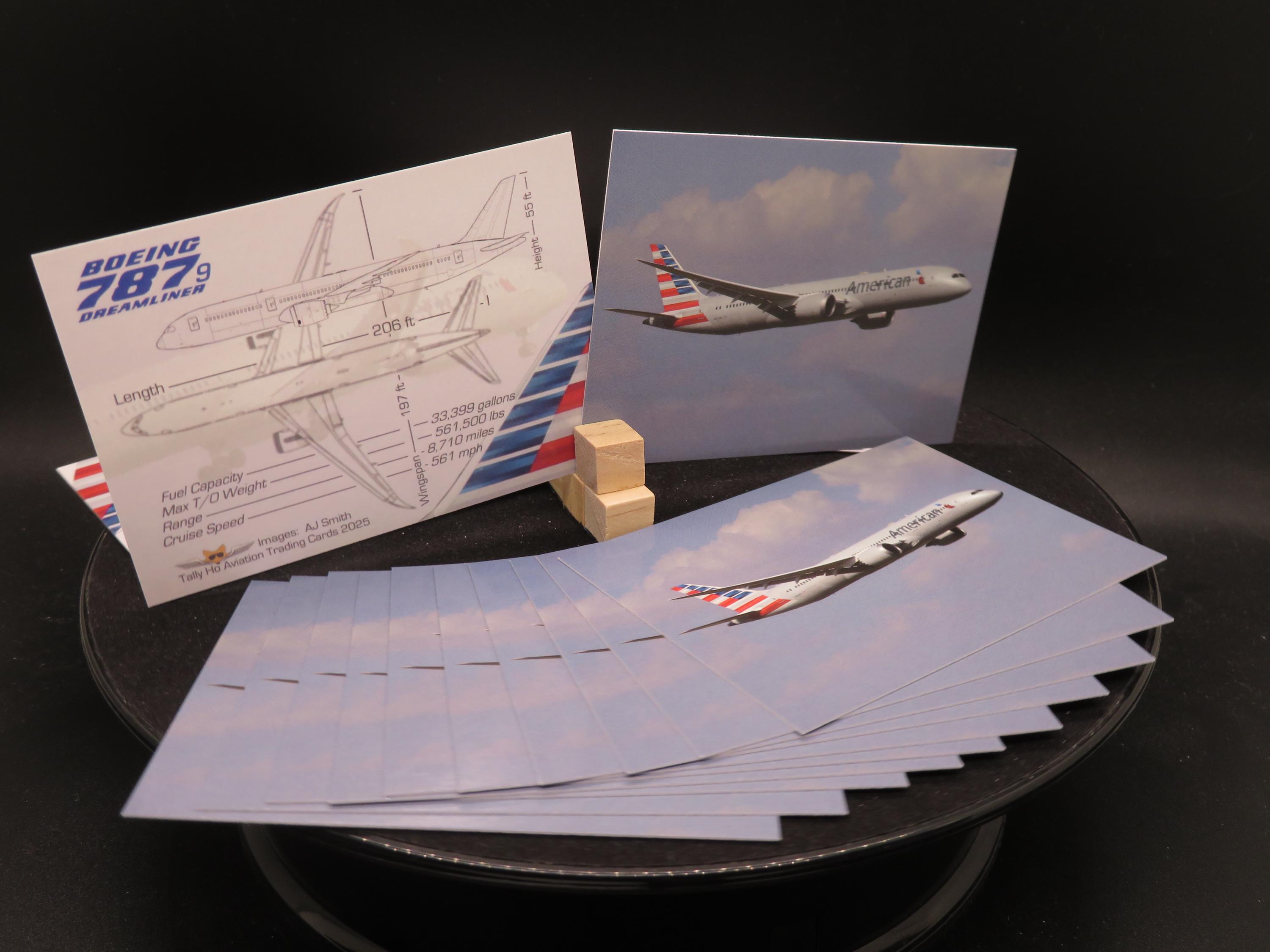 アメリカン航空 ボーイング 787-9 - 航空トレーディングカード 25枚
