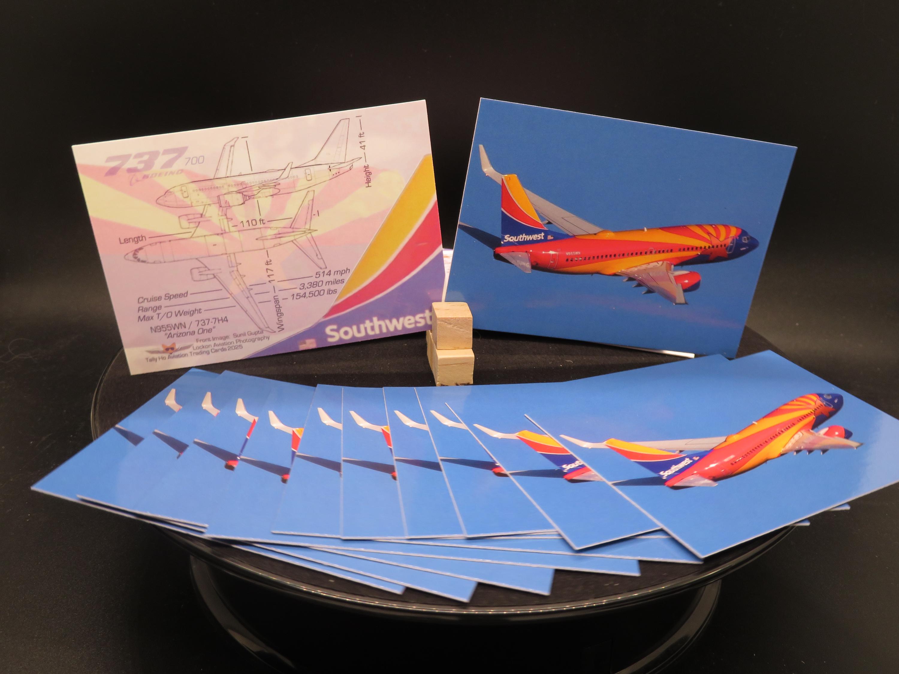 クナクン/ KNKフォトカード ジフン KNK AIRLINE 7点セット レア Southwest Airlines 737-700 Set of 25 Airplane Trading Cards