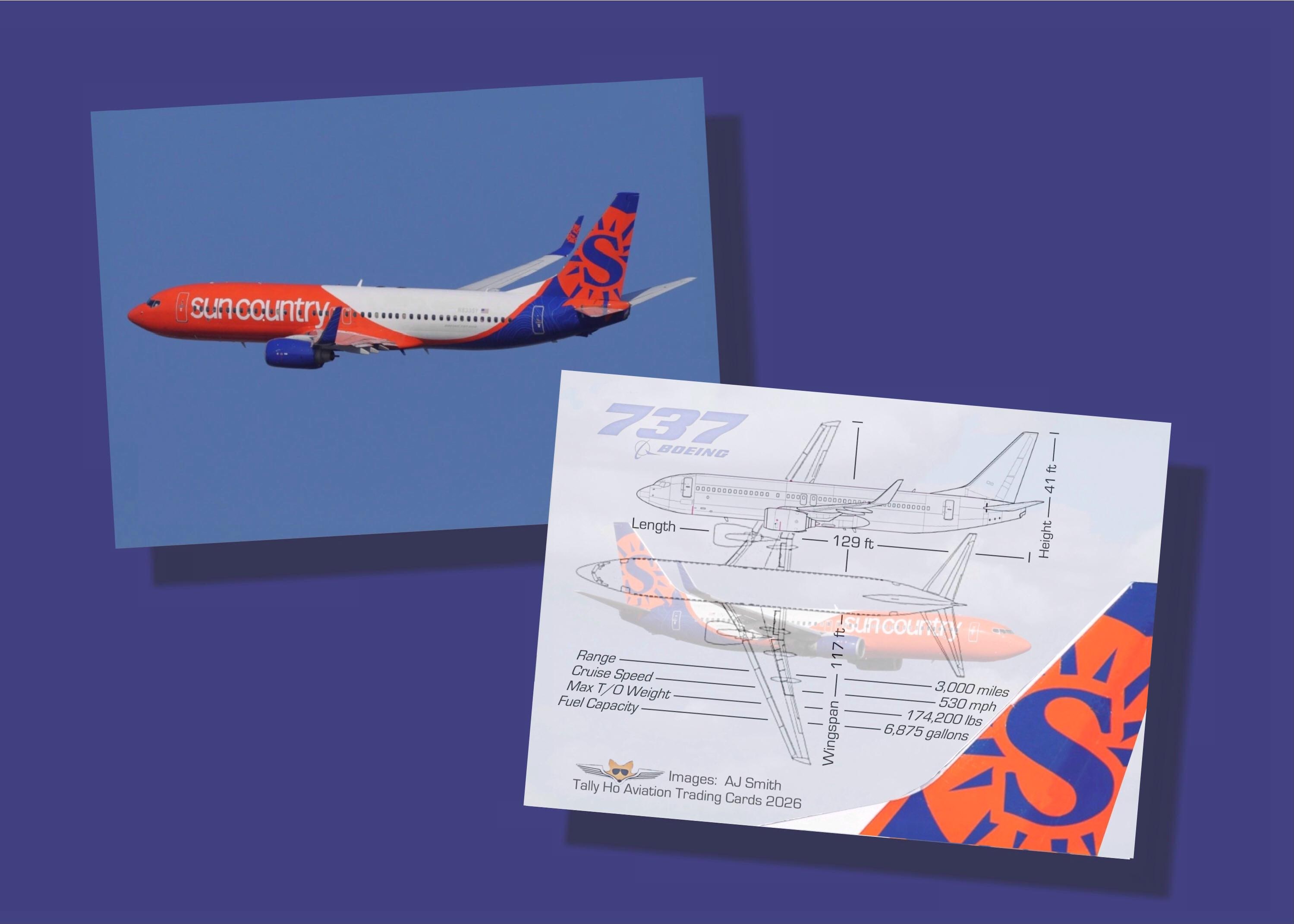 Sun Country Airlines Boeing 737-800 Set of 50 Aviation Trading
