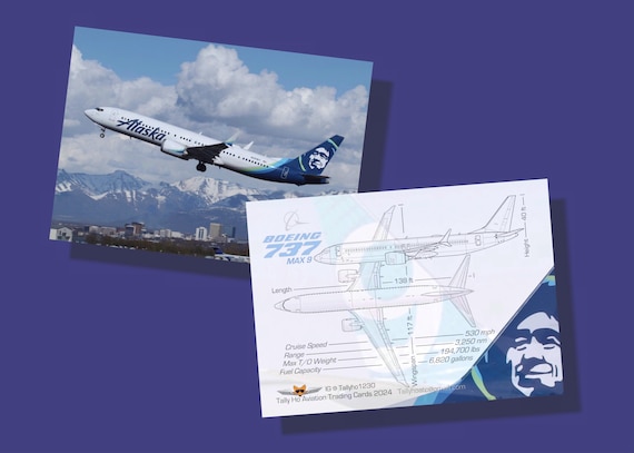 Alaska Airlines Boeing 737 Max 9 - Set of 25 Aviation Trading