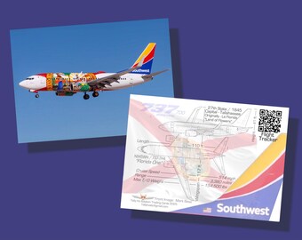 Southwest Airlines 737-700 Set of 25 Airplane Trading Cards