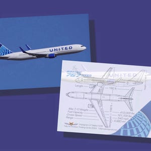 25x 2,5 Zoll x 3,5 Zoll Sammelkarten - 25 Sammelkarten für die 767-300 Airline - KOSTENLOSER VERSAND