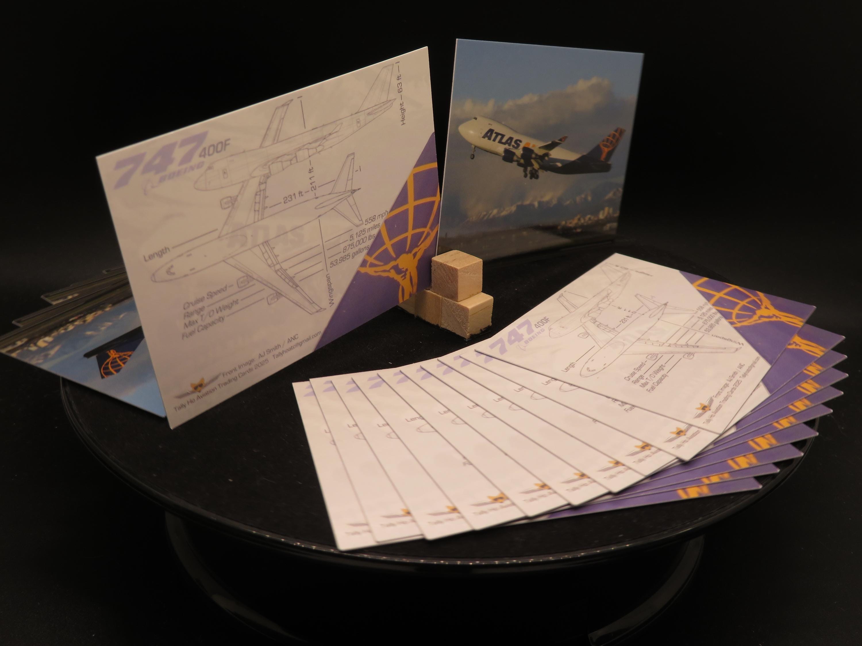 Atlas Air Boeing 747-400F Trading Cards - Set of 25 - Etsy