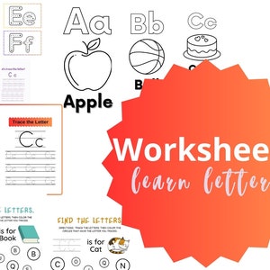 Más de 150 hojas de trabajo para niños Aventuras con letras: hojas de trabajo para aprender a escribir