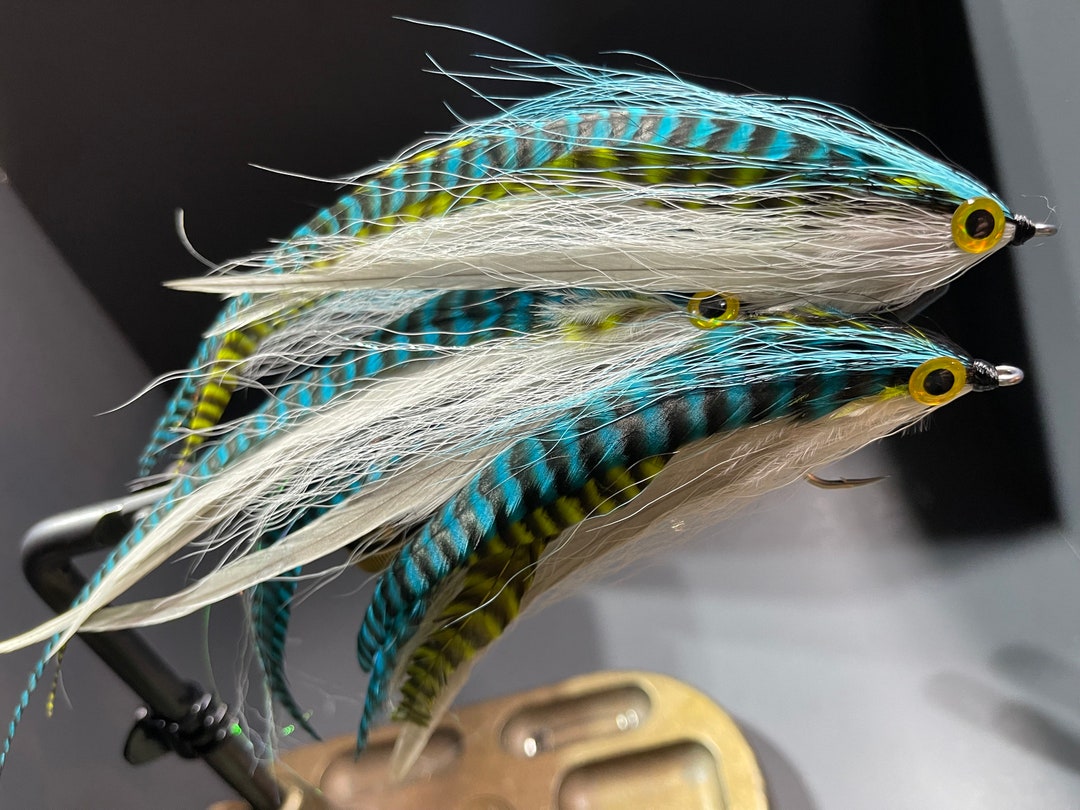 3 Pack Mackerel Fly, Hollow Fly, Hollow Fleye, Mackerel Pattern, Fly