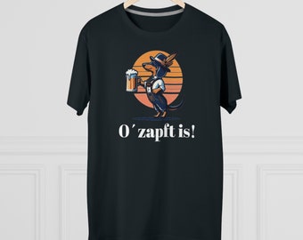 Ozapft is! Männer T-Shirt, Sommer Streetwear mit Bayerischem Touch, Perfekt für den Biergarten, Dackel Shirt, Maßkrug