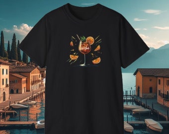 Spritztour Unisex T-Shirt, Lifestyle Streetwear, perfect for the next bar visit and as a gift for all those who like Aperol fans
