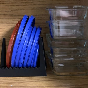STL File - Tupperware Lid Holder - Round Lids - 3D Printed