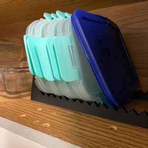 STL File - Tupperware Lid Holder - Rectangular Lids - 3D Printed
