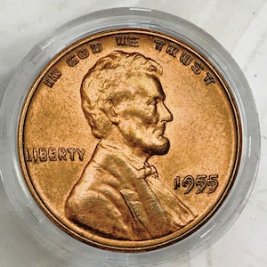 Coins 1955|55 doubled die Lincoln Penny Coin Commemorative Rare Collectible Coins