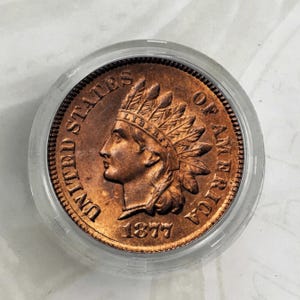 COINS 1877 Indian Head One Cent Collectibles Coin Commemorative Rare Collectible Coins