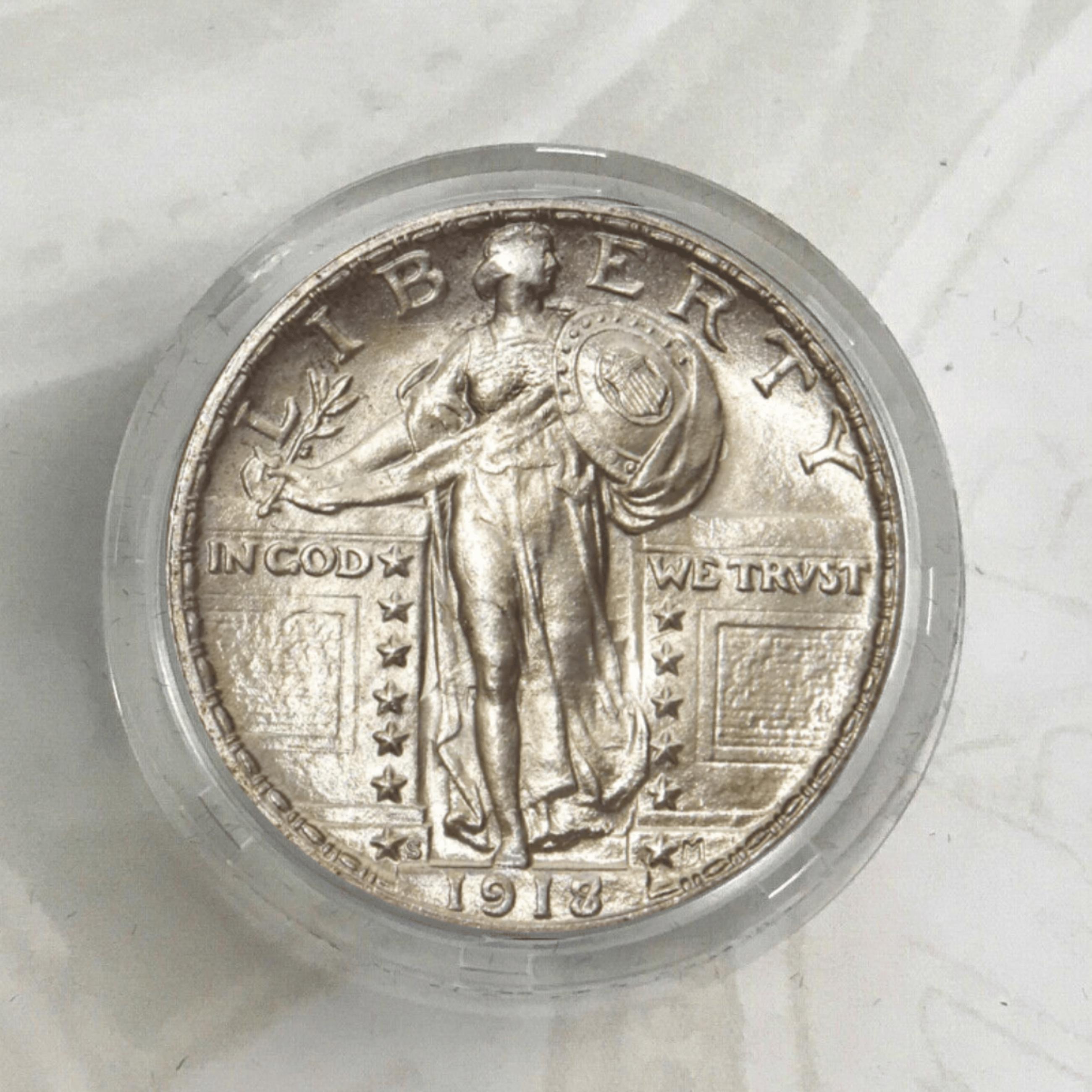1918 7 S Standing Liberty Quarter - Etsy