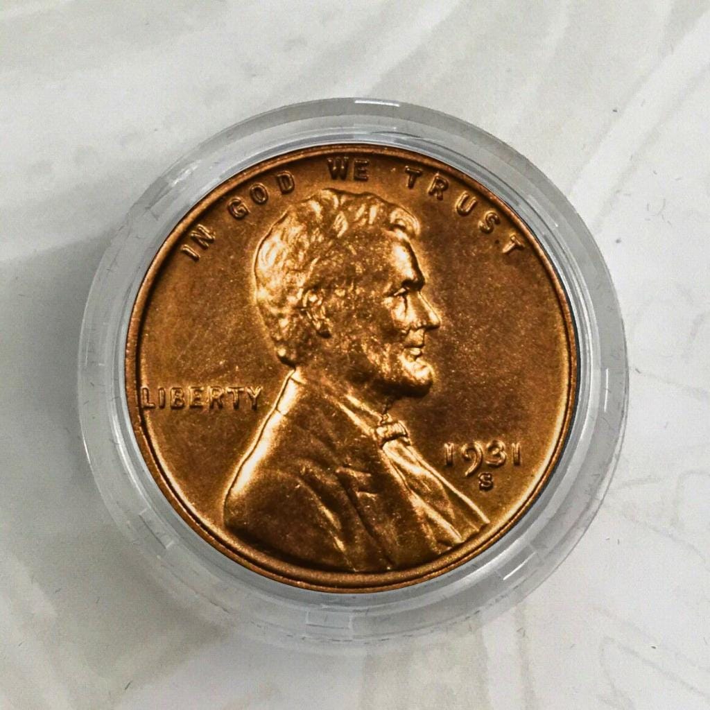 1958 d wheat penny - Etsy 日本