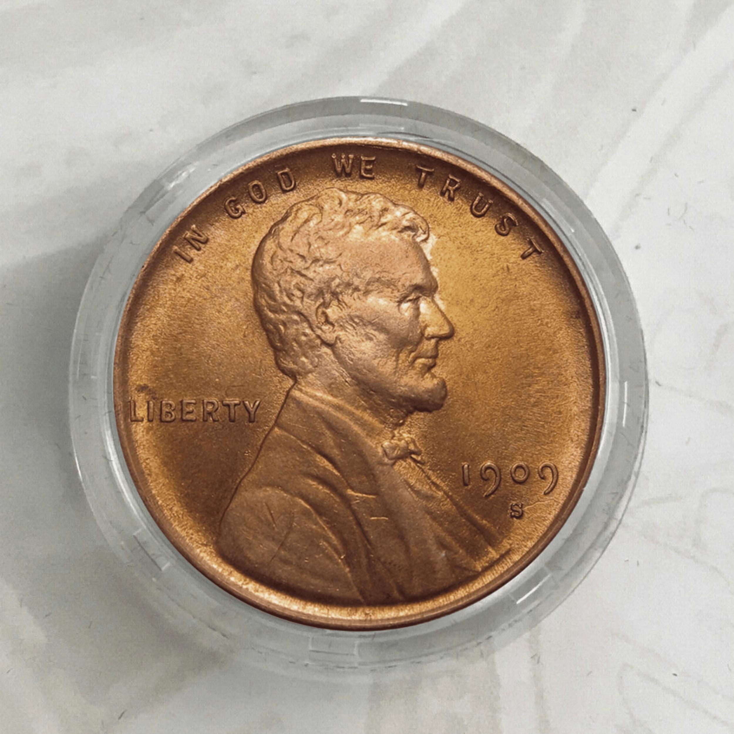 1909年！！ リンカーン 1セント！【初年度】【VDB】 4630. 貴重 1909年 VDB アメリカ リンカーン 1セント 海外硬貨