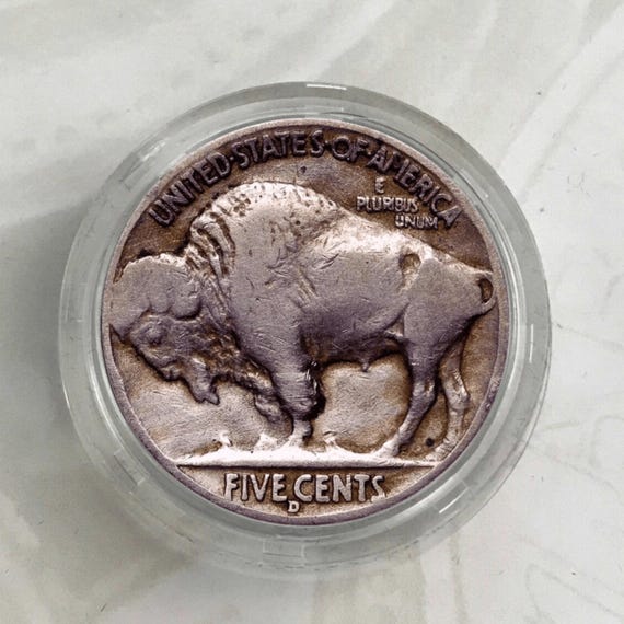 1937 D 3 Legged Buffalo Nickel Coin Commemorative Rare Collectible
