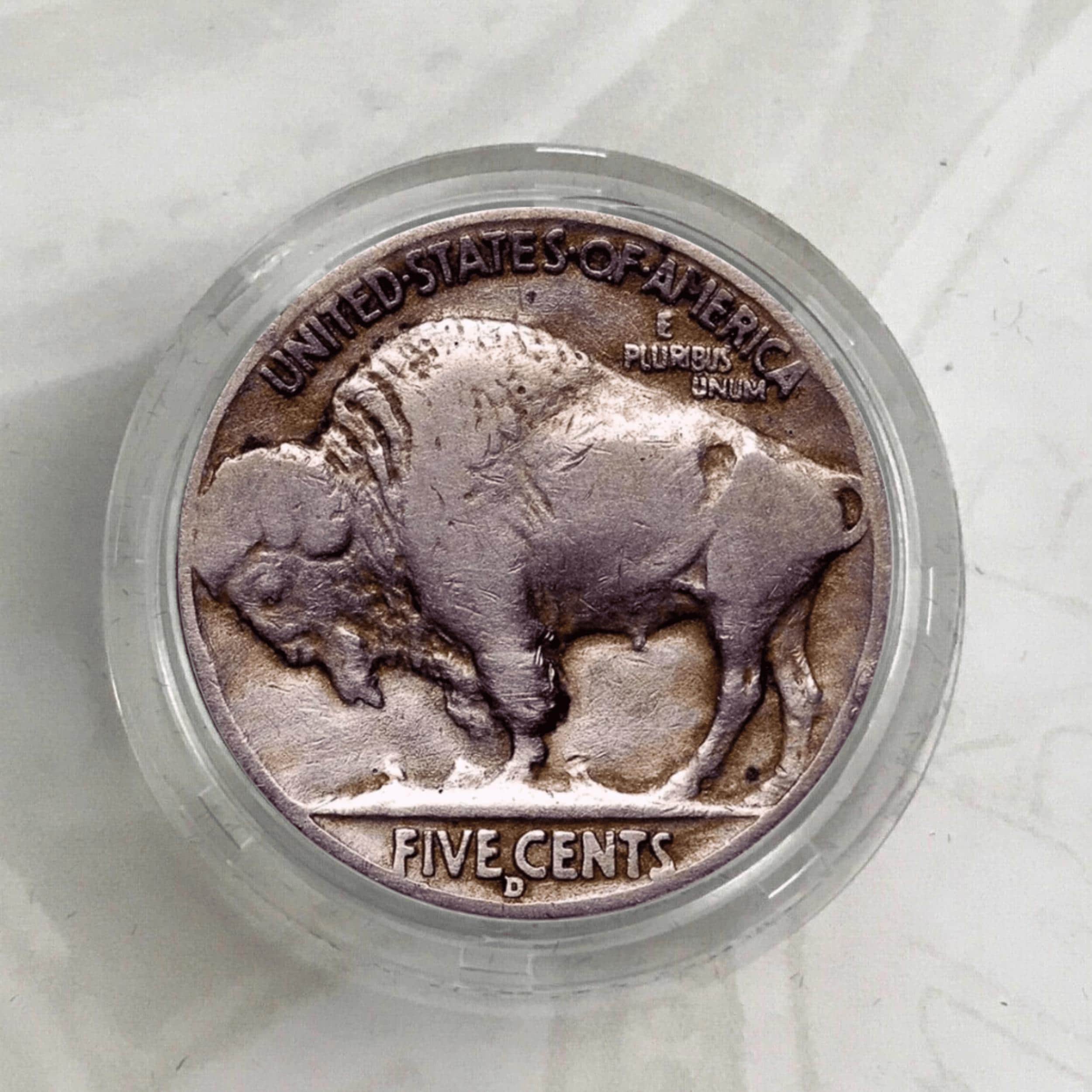 1937 D 3 Legged Buffalo Nickel Coin Commemorative Rare Collectible Coins -  Etsy, image size:2500x2500