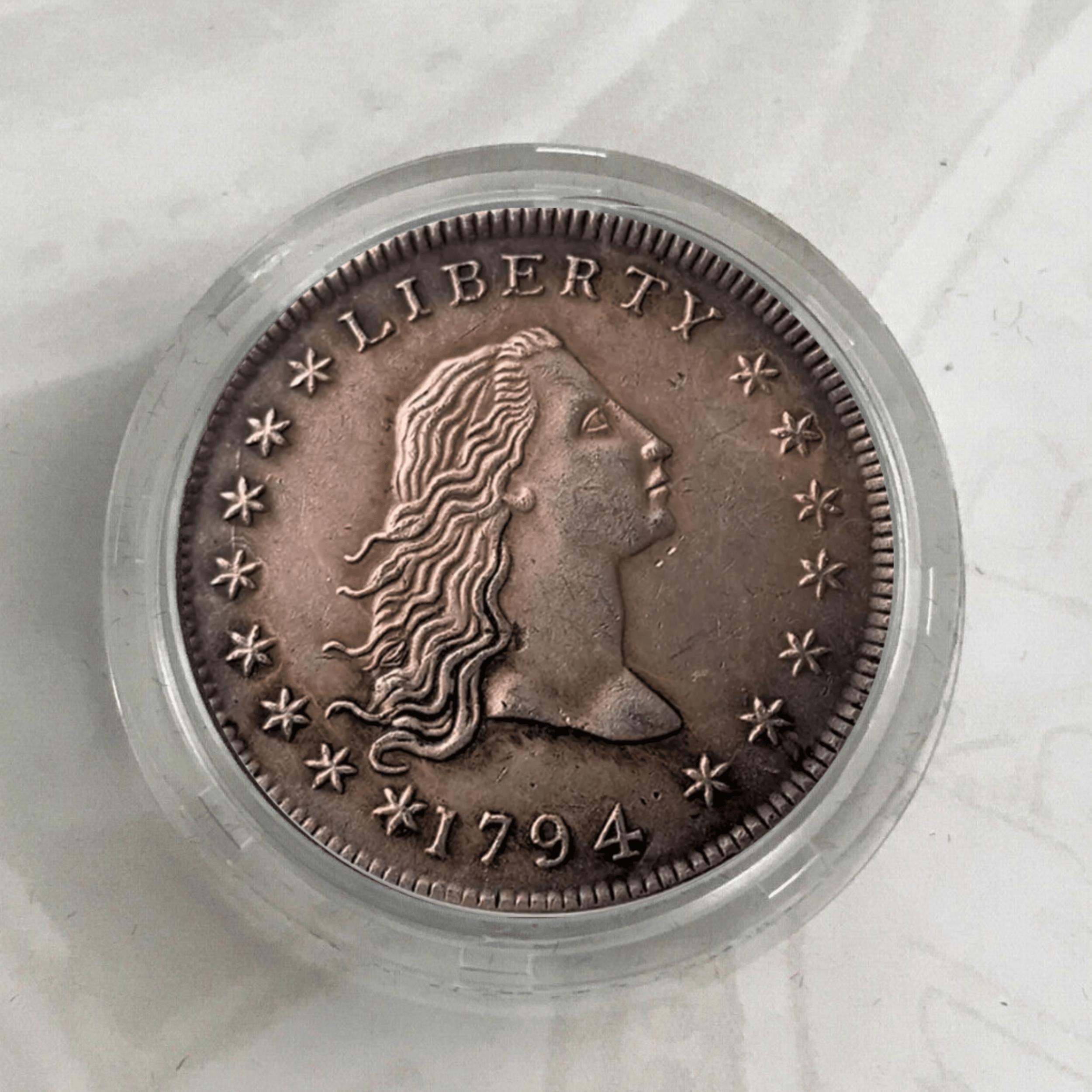 1794年 リバティ・フローイング・ヘア・ドルコイン 記念品 希少