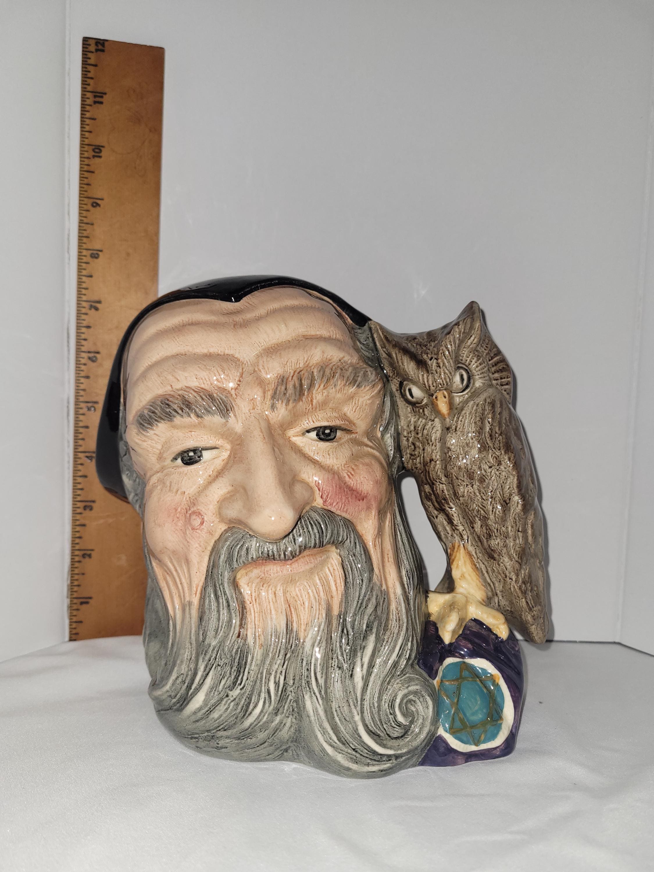 Royal Doulton Toby Jug the Wizard - Etsy
