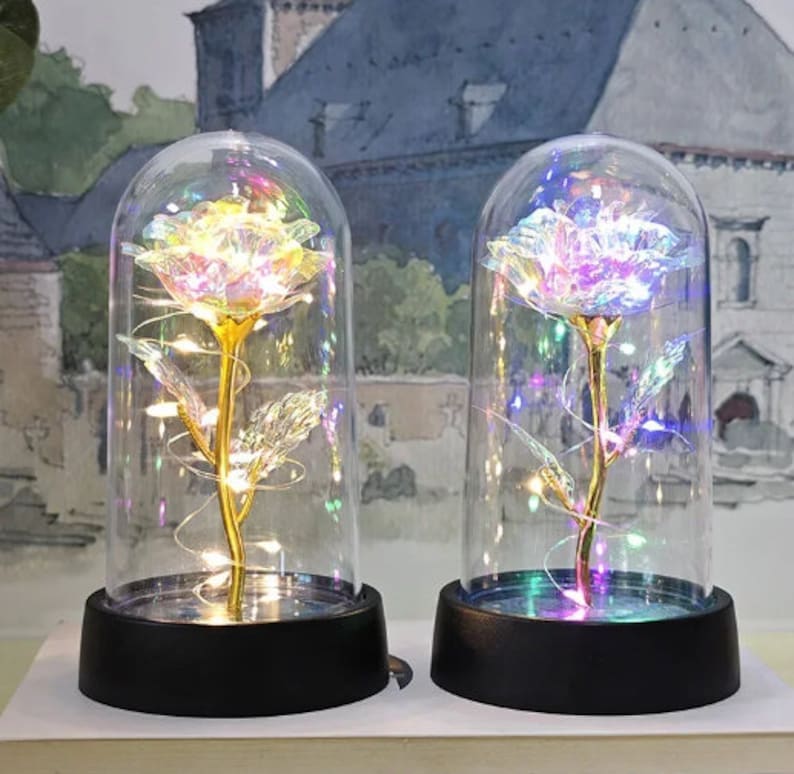 Rose Flower LED Light Romantic Artificial Roses for Valentines Day