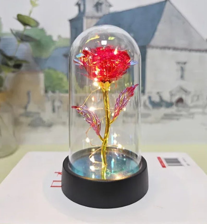 Rose Flower LED Light Romantic Artificial Roses for Valentines Day