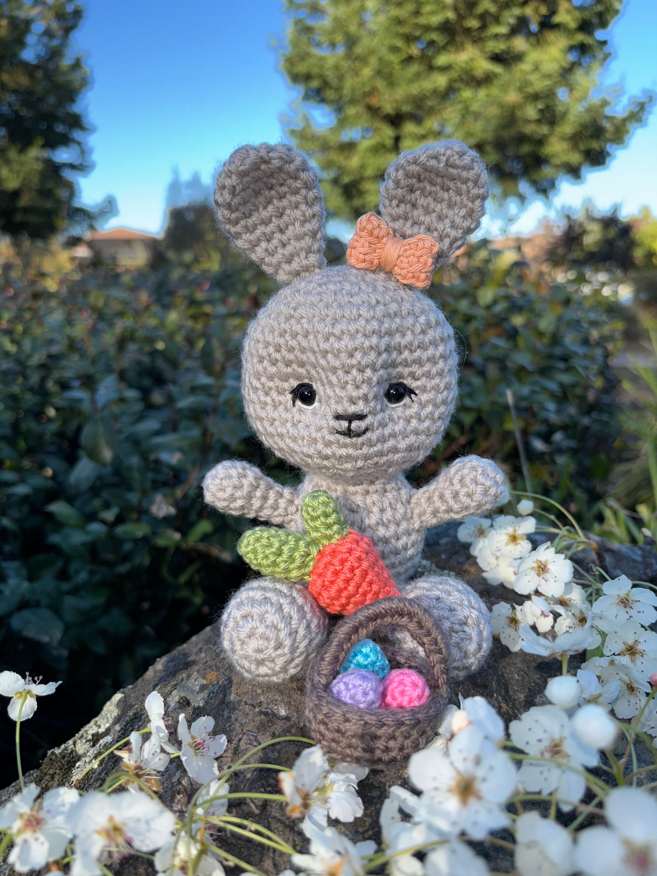 BUN-BUN macy Amigurumi Crochet Stuffed Bunny Rabbit HANDMADE Easter