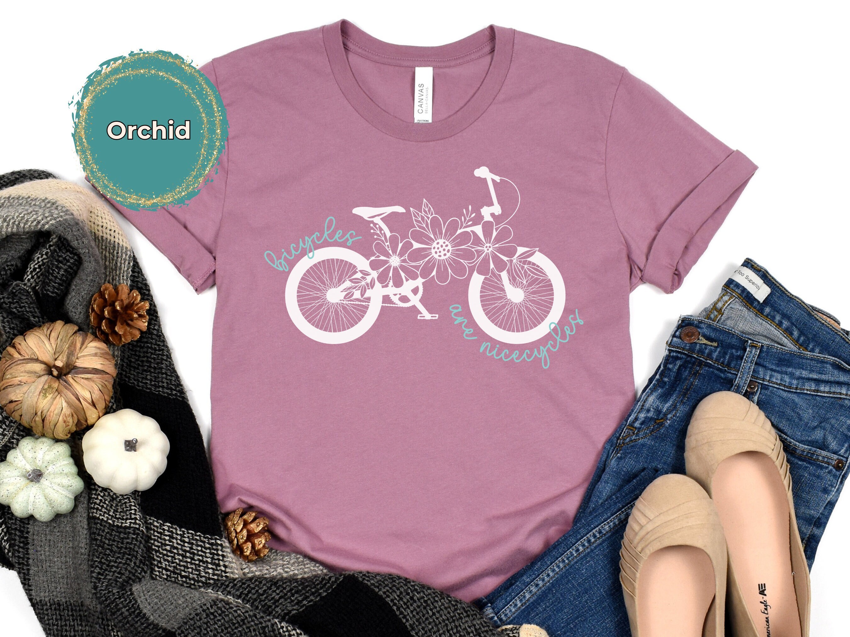 Motif de broderie vélo et fleurs au point de remplissage (téléchargement numérique) - Canada