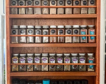 Spice Rack for Pantry Door or Wall