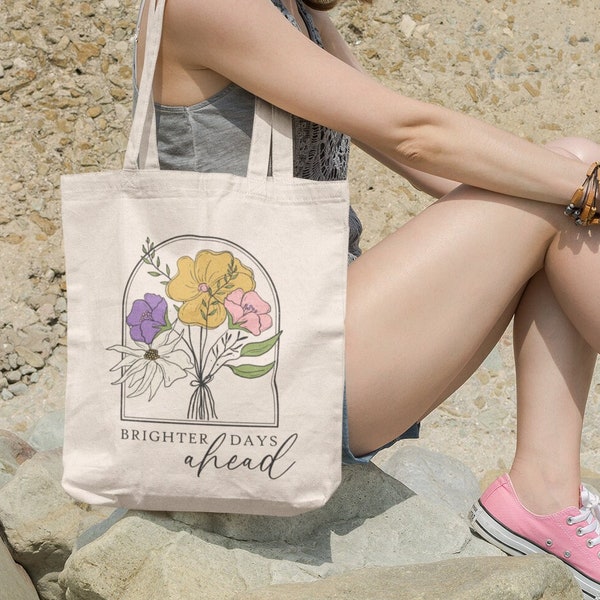 Floral Aesthetic Tote Bag, Wildflowers Tote, Vintage Flowers Canvas Bag, Retro tote bag, Cottagecore Wildflower Tote, Spring Flower Tote Bag