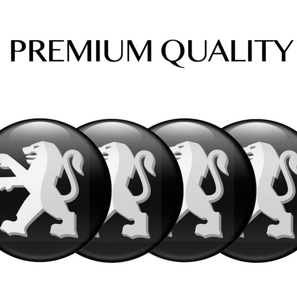 4 models high quality set of 4 silicone stickers logo PEUGEOT suitable for wheel covers rims,tuning, decoration and other flat surfaces