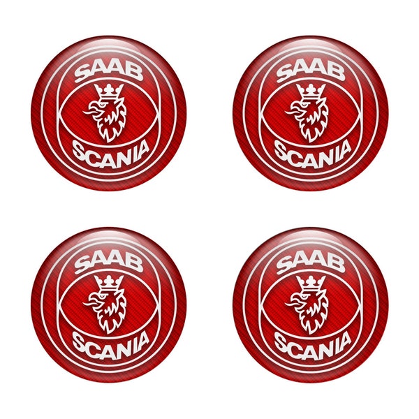 3 models high quality set of 4 silicone stickers logo SAAB, suitable for wheel covers rims,tuning, decoration and other flat surfaces