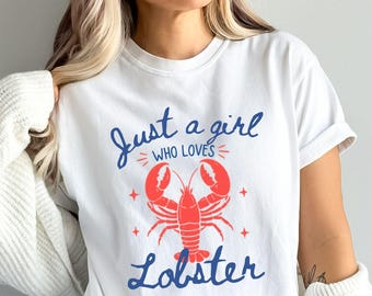Lobster Shirt Fisherman Aesthetic Shirt Mermaid Lobster Tee Coastal Graphic Tee Trendy Summer Clothes Lobster T-shirt Coquette Aesthetic