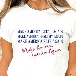 MAHA Shirt, Make America Healthy Again Shirt, MAGA Make America Great Again Shirt, Make America Safe Again, Trump RFK Jr, Patriot Shirt