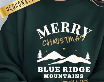 Blue Ridge Mountains Sweatshirt, Blue Ridge Mountains Christmas Gift, Blue Ridge Parkway Shirt, North Carolina Shirt, Asheville NC Shirt
