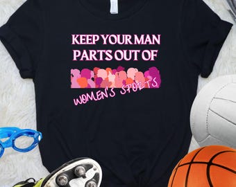 Protect Women's Sports Riley Gaines Female Athletes Powerful Women Keep Title IX Men Don't Belong in Women's Sports T-Shirt Silouettes