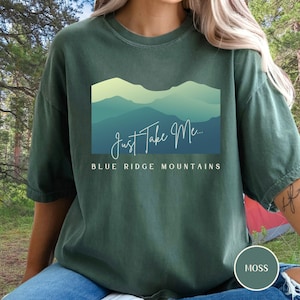 Blue Ridge Mountains Shirt  Blue Ridge Parkway Shirt North Carolina Shirt Virginia Shirt Blue Ridge Mountains Gift Asheville North Carolina