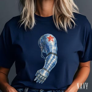 Winter Soldier, Winter Soldier Shirt, Bucky Barnes Shirt, Bucky Barnes, Superhero Tee, Avengers TShirt, Marvel Rivals, Captain America Shirt image 3