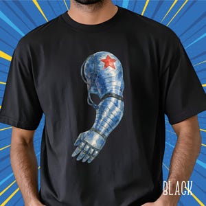Winter Soldier, Winter Soldier Shirt, Bucky Barnes Shirt, Bucky Barnes, Superhero Tee, Avengers TShirt, Marvel Rivals, Captain America Shirt image 4
