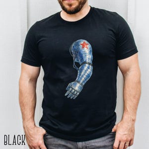 Winter Soldier, Winter Soldier Shirt, Bucky Barnes Shirt, Bucky Barnes, Superhero Tee, Avengers TShirt, Marvel Rivals, Captain America Shirt image 2