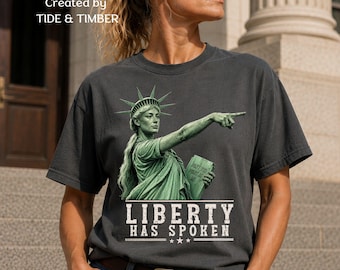 Liberty Has Spoken Shirt, Sophie Cunningham Viral Meme, Women's Sports Fan Shirt, Pointing Statue of Liberty Shirt, Sophie Meme Tee, CC1717