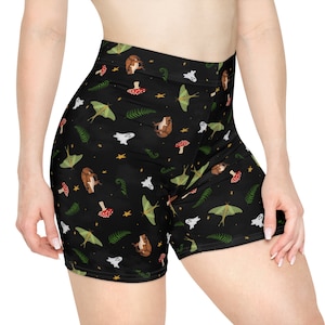 Spooky Cottagecore AOP Women&#39;s Biker Shorts