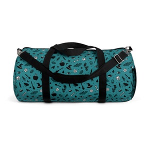 Teal Witchy AOP Duffel Bag
