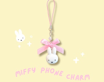 Bunny Coquette Phone Charm | Miffy Charm | Keychain