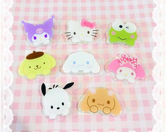 Kawaii Animals Phone Grip | Kitty and Friends Phone Grip, Accessory, Holder, Charm, Kindle Stand