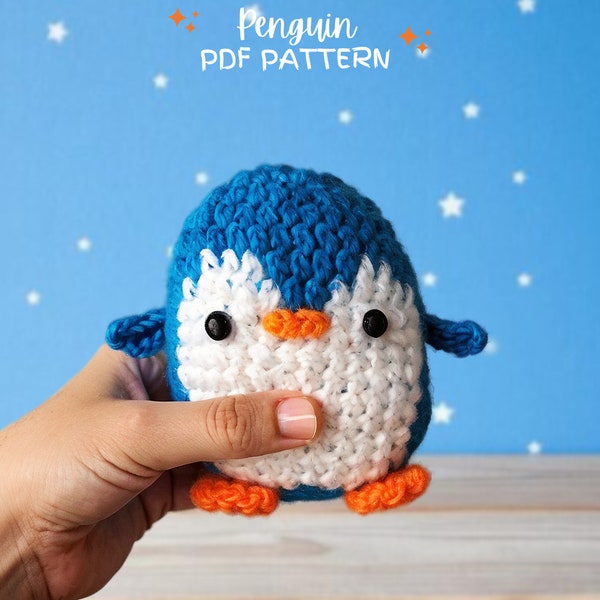 Penguin crochet pattern, crochet pattern amigurumi, penguin patterns, Plushie pattern, PDF crochet pattern, Penguin plushie